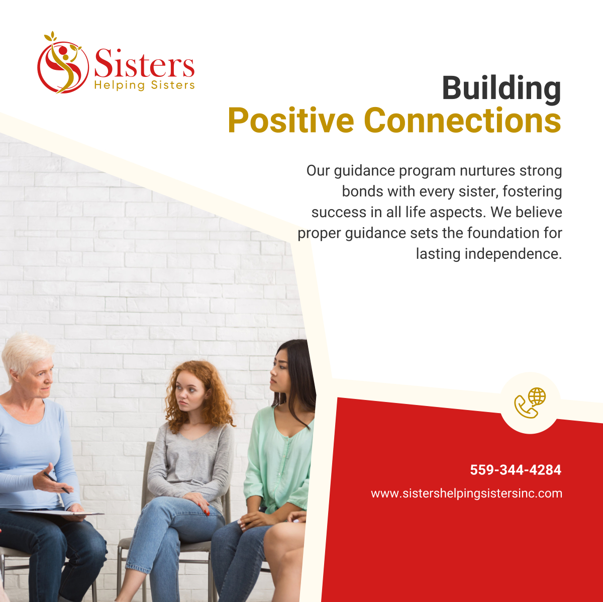 sistershelping_'s tweet image. At Sisters Helping Sisters, we believe positive connections lead to life successes. We ensure every voice is heard and every story is acknowledged. Discover the path to independence with us!

#GuidanceProgram #CharityOrganization #FresnoCA