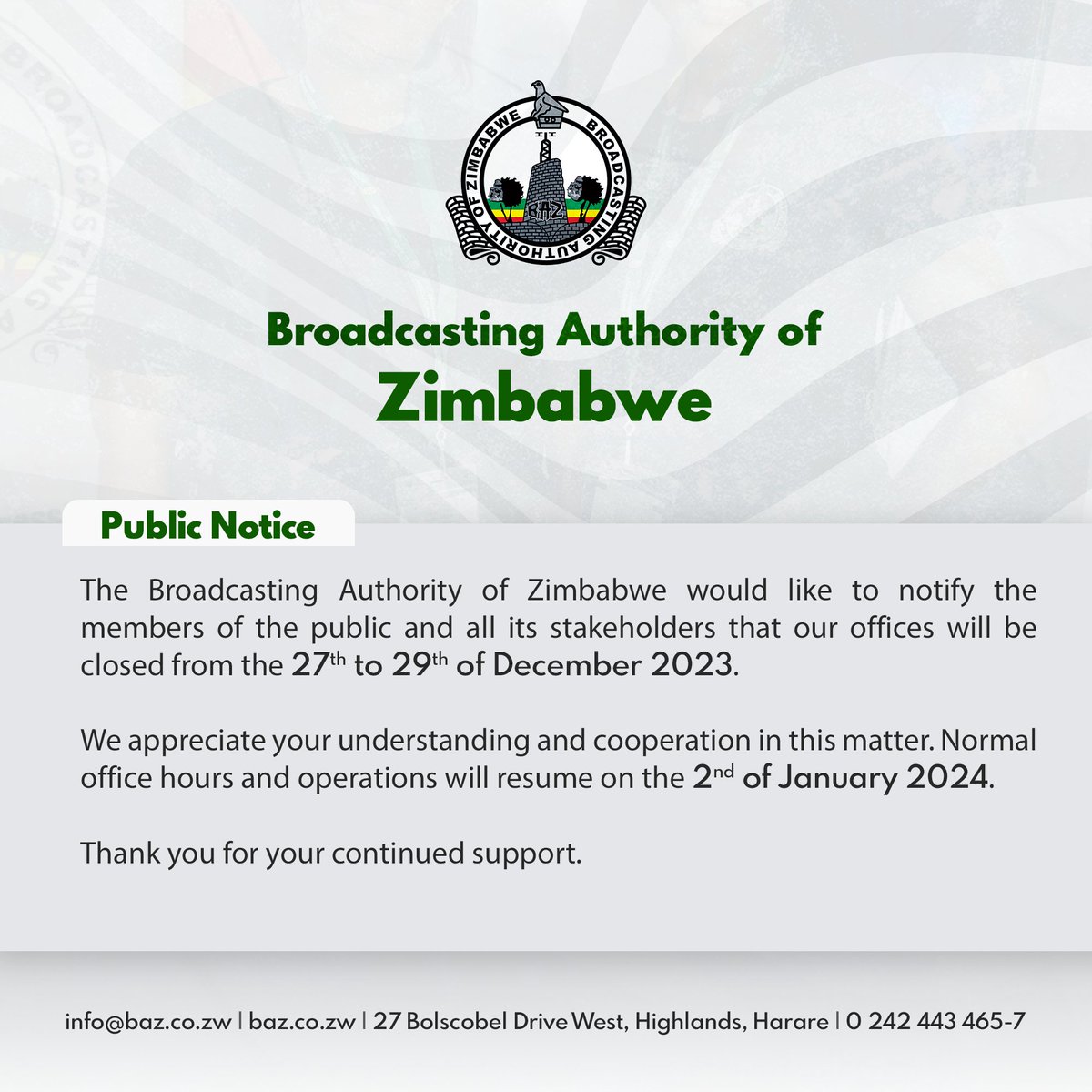 Public Notice @InfoMinZW @nickmangwana @matthiastc1 @tsodaz2010 @rasquibos