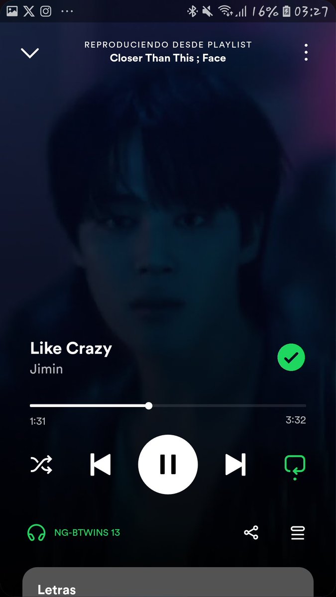 @lelebtslove A subír esos números 💪🇦🇷💜🤙
#ARMYonSpotify 
JIMIN IS COMING
#CloserThanThisByJimin
CLOSER THAN THIS BY JIMIN
CLOSER THAN THIS IS COMING
#CloserThanThisIsComing #지민