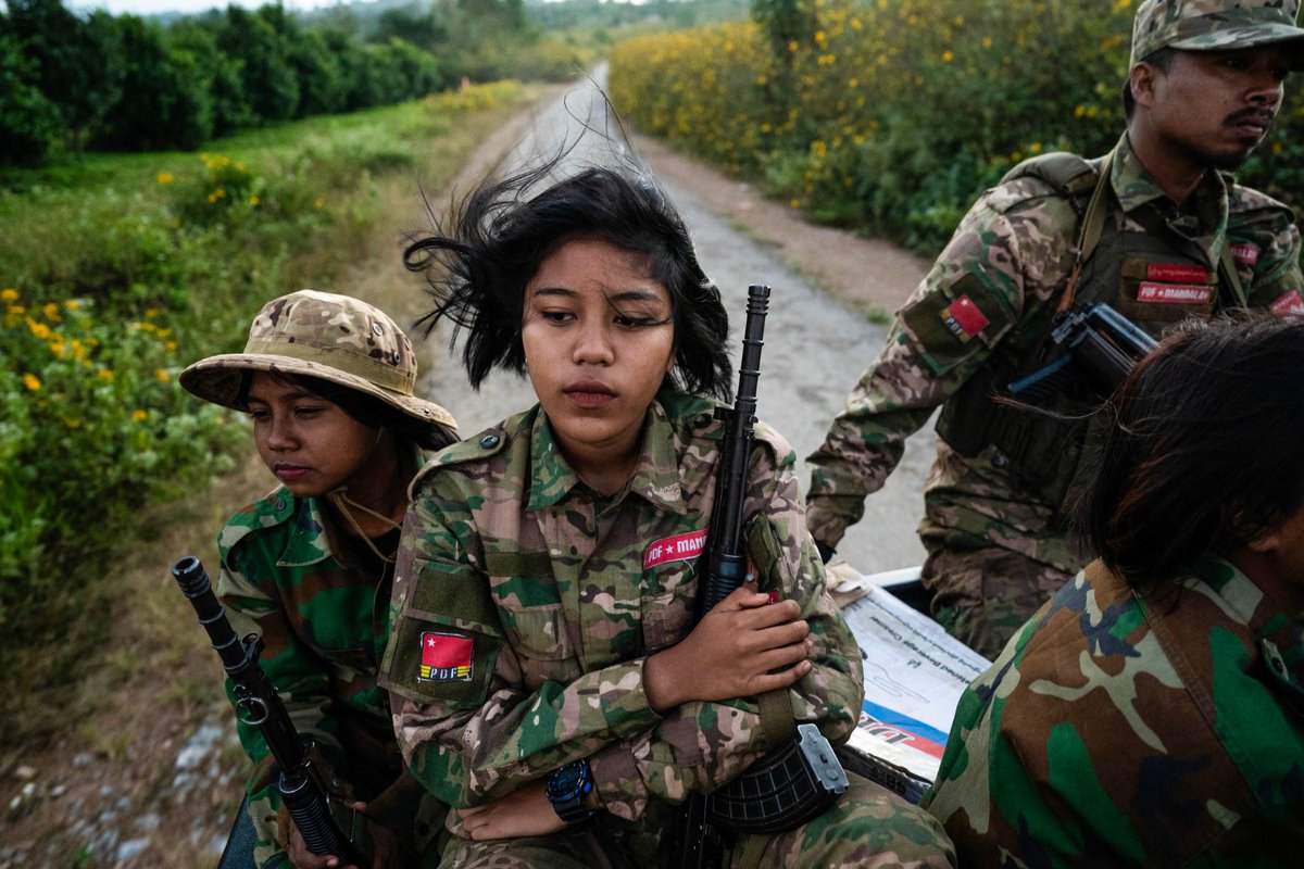 Women fighting on Myanmar’s front lines: ‘I can’t stand the military’s injustice’ ----------------------- Young women are playing a vital role in a revolution that has put the country’s military dictators on the defensive Read more : myanmar-now.org/en/news/women-…