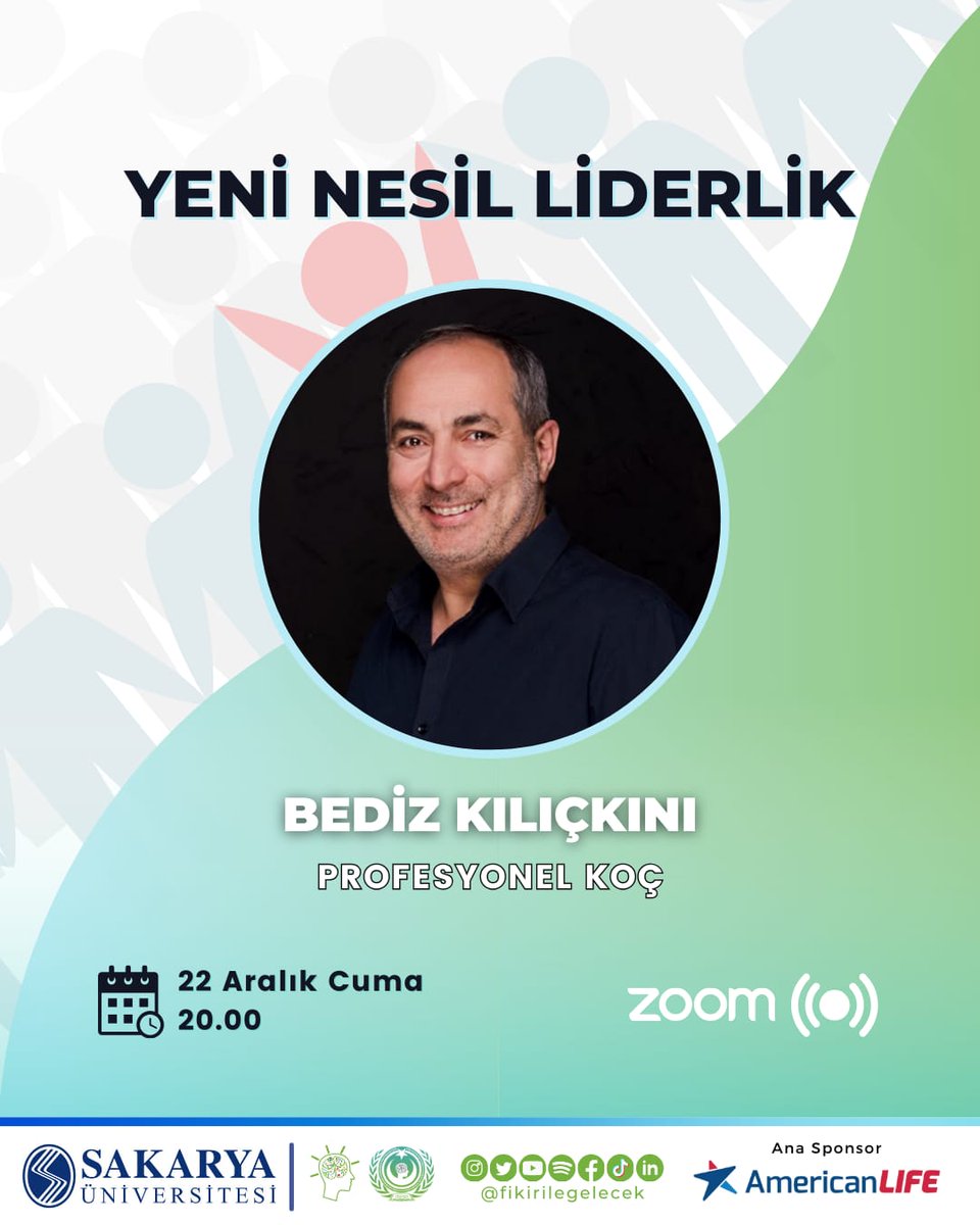 📅22 Aralık 2023 ⏰20:00
📌Yeni Nesil Liderlik
📍Zoom
📌Fikir İle Gelecek Topluluğu
<a href="/sakaryauni/">Sakarya Üniversitesi</a> <a href="/FikirileGelecek/">Fikir ile Gelecek</a>