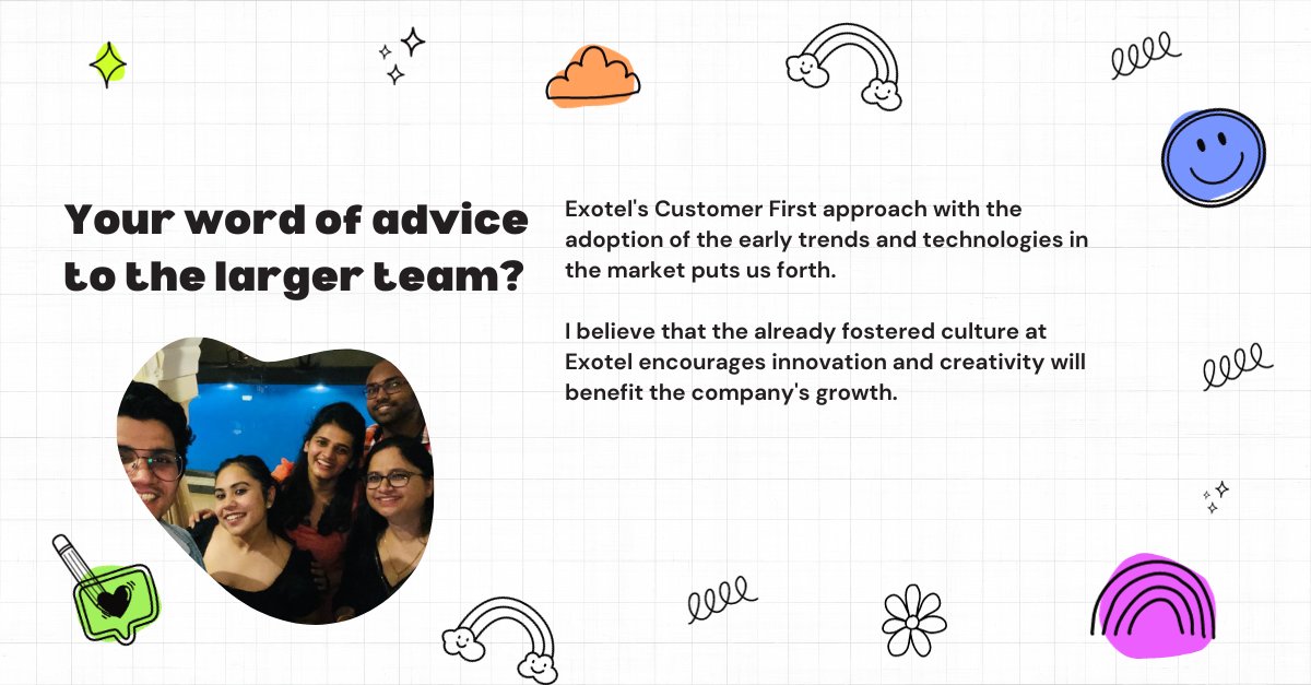 In this edition of #ExoHumans, we got candid with Prerna Gautam (Senior SDR, Exotel.) She is a vivid reader, enjoys spending time in her garden, and loves shopping! Let's hear from Prerna about her journey at Exotel. #workculture #unwinding #journeytosuccess #collaboration