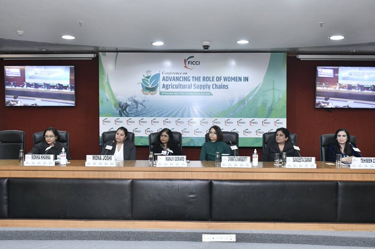 meaningful discussion on 'Building Strategies to enhance the economic and social status of women in agriculture' organised by FICCI. I feel its time for rural women to move from labour centric jobs and take lead by opting or digital and tech driven solutions