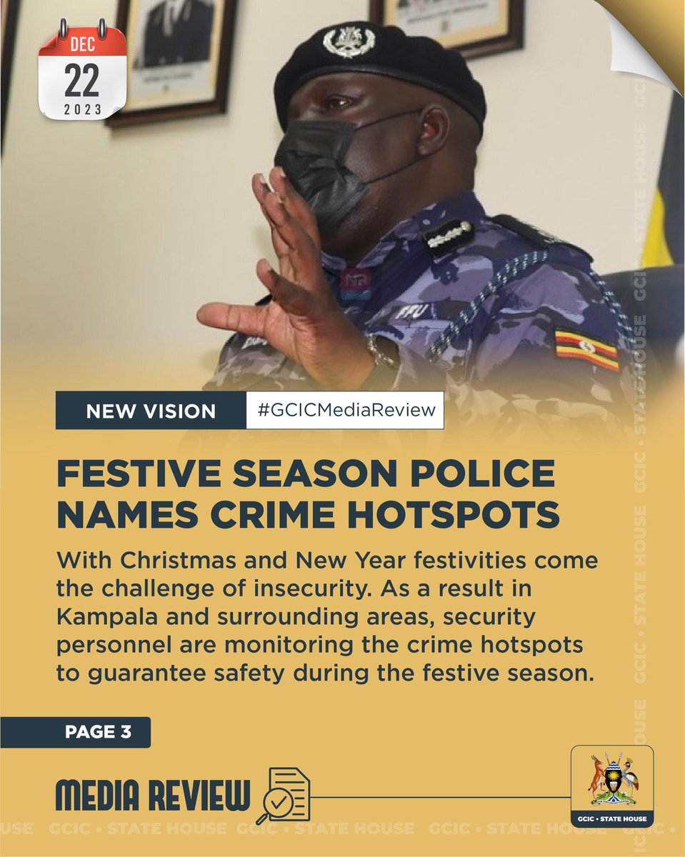 #GCICMediaReview Security personnel are monitoring hotspots in Kampala and surrounding areas #SafetyFirst