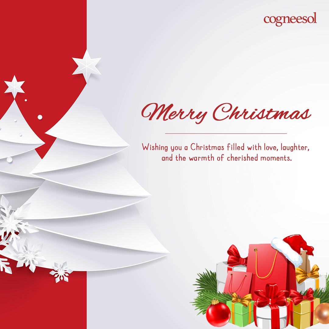 Cogneesol wishes you and your loved ones a magical Christmas filled with joy, warmth, and cherished moments. Merry Christmas! #Christmas