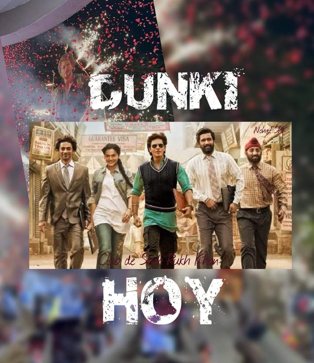 Dunki, en cines, hoy!!!❤️🎉🎊🌹 #Dunki #DunkiDrops #DunkiTrailer #Banda  #OMaahi #NikleTheKabhiHumGharSe #LuttPuttGaya #DunkiTeaser #Jawan #Pathaan 
#ShahRukhKhan 
#SRK
#KingSRK
#iamsrk