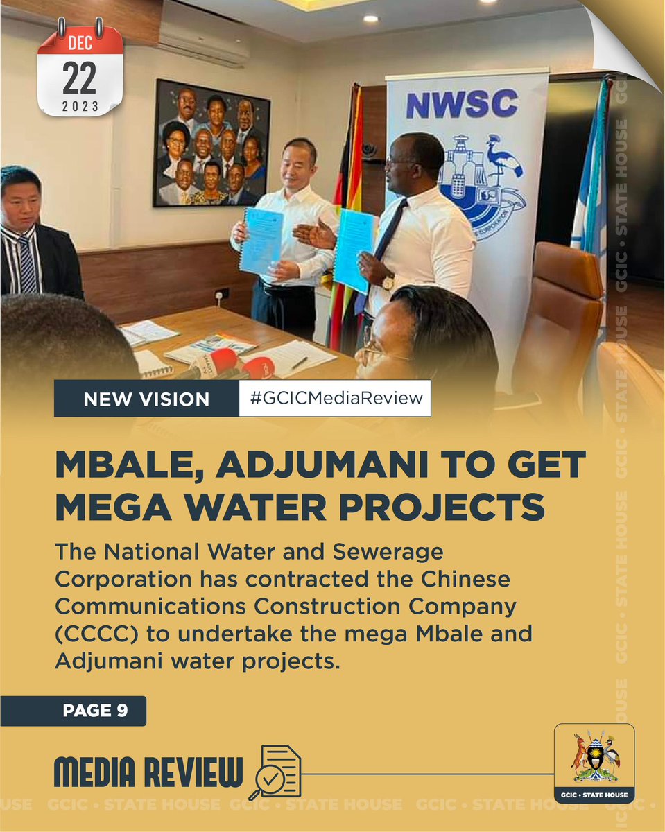 #GCICMediaReview @nwscug to undertake the mega mbale and Adjumani projects