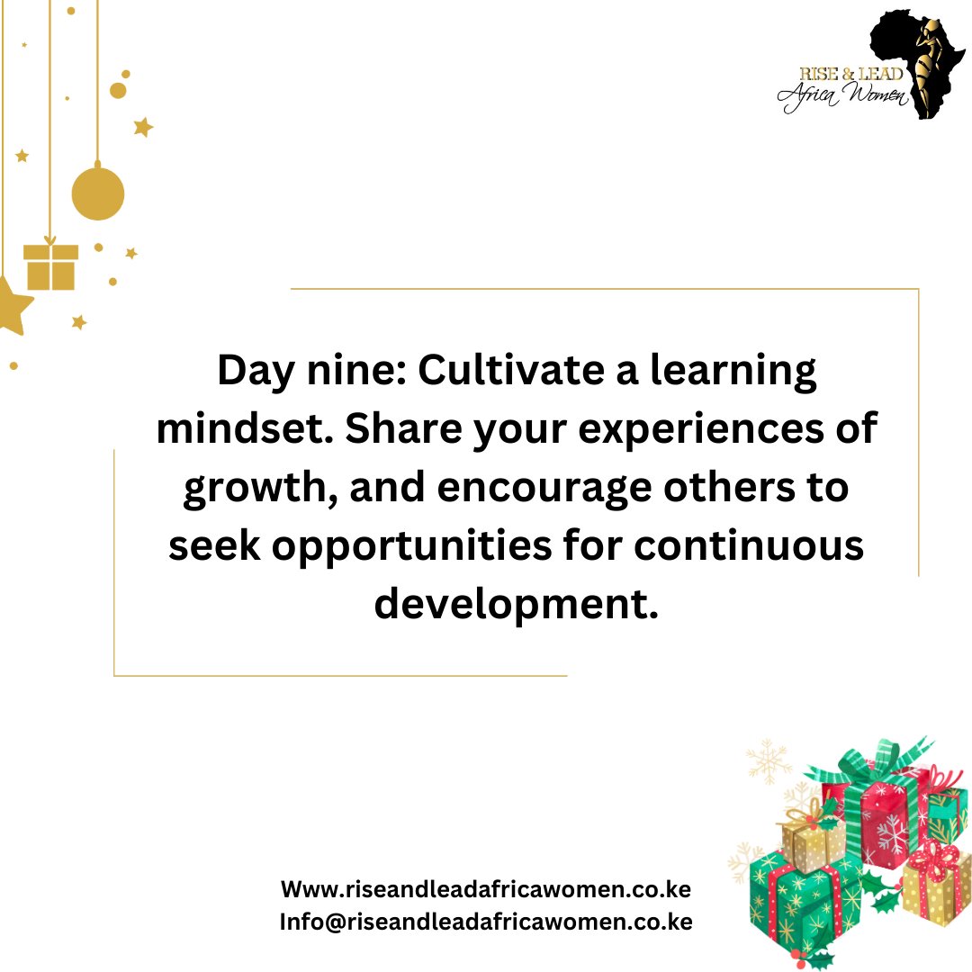 Today, let's cultivate a community that thrives on curiosity and a shared commitment to lifelong learning.  #RiseAndLeadAfrica #12DaysOfLeadership #LearningMindset #ContinuousDevelopment #KCSE 
TD Jakes| Mai Mahiu| Sonko| Kairo| Mudavadi