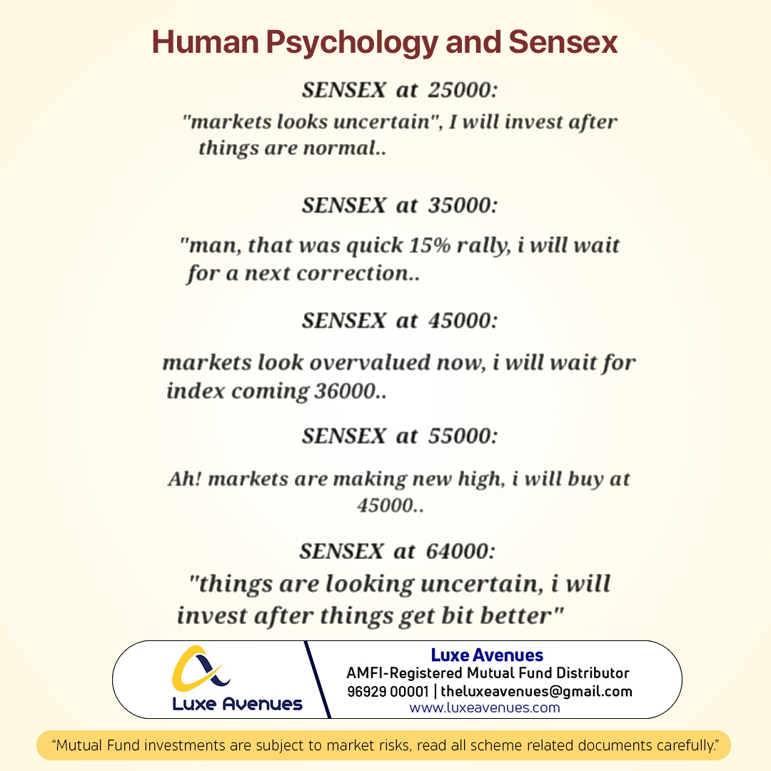 Find the Link Between Human Psychology and the Sensex.
.
.
.
.
.
.
.
.
.
.
.
.
.
.
#luxeavenues #MarketMindset #PsychologyAndProfit #InvestorInsights #TradingThoughts #FinanceFocus #SensexStrategies #MoneyMindfulness #MarketMinds #TradeTalks #InvestorWisdom