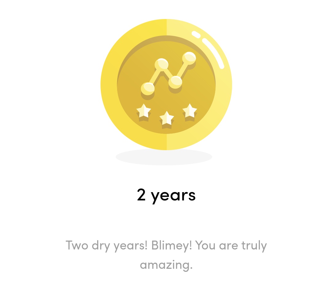 2 years without booze ❤️😁 Massive thanks to @dryjanuary
& @AlcoholChangeUK for the App & inspiration 👍❤️😁 #DayStreaks #DryJanuary #SoberSpring #sobriety #soberlife