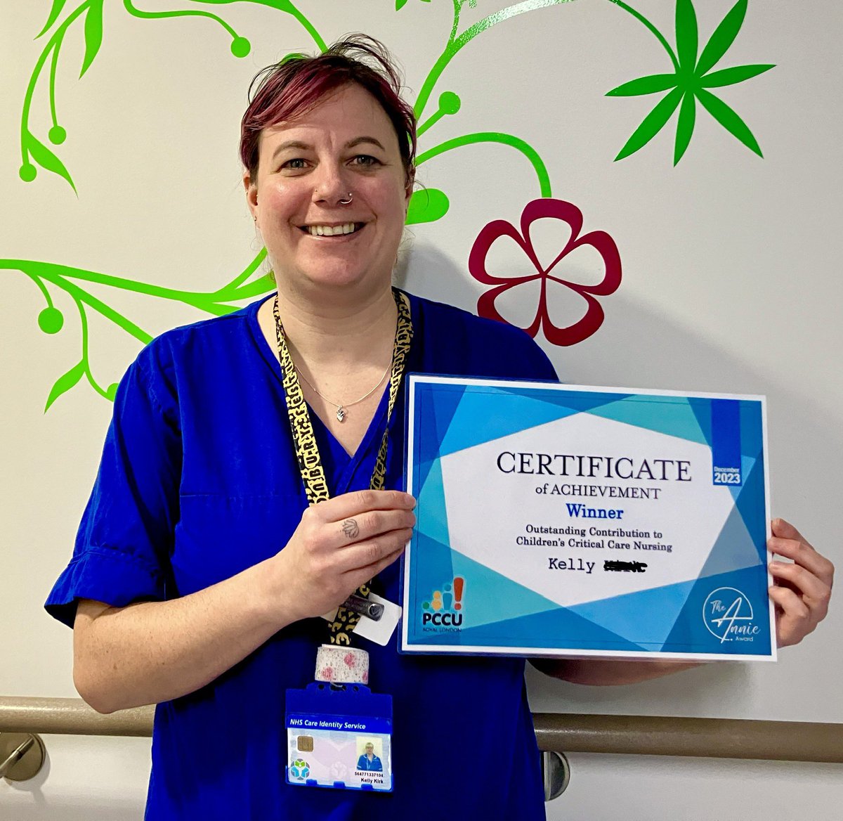 Congratulations to Kelly, who is our first winner of the Annie Award. Thank you to the PCCU parents who nominated. @FlissJMitch @RLHchildren @FIONAPARKER5 @KathEvans2