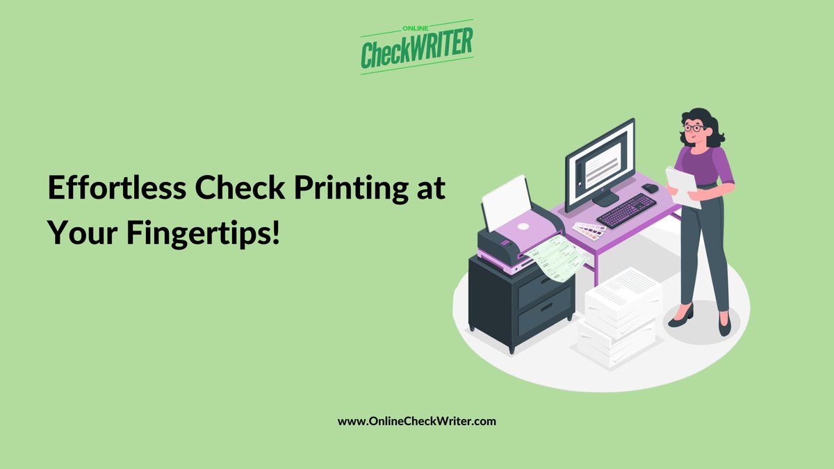 webcheckwriter's tweet image. Personal checks to order? Forget the wait! Join us now at OnlineCheckWriter.com and print your checks instantly using any printer. Take control of your finances today.

Learn more:  onlinecheckwriter.com/personal-check…

#PersonalCheckstoOrder #PersonalChecksOrder
