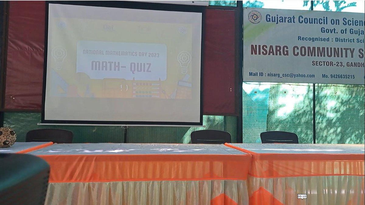 Happy National Mathematics Day 2023! Let's celebrate the beauty of numbers, equations, and problem-solving today and every day. 🧮🎉Today Math puzzle & quiz competition was held under it #MathematicsDay #NumberNerdsUnite #MathQuiz 
@IndiaDST @dstGujarat @InfoGujcost @ncsmgoi