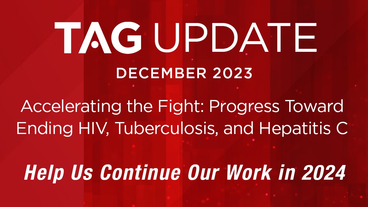 ICYMI, check out our 2023 TAG Update, media coverage we received on a few of TAG's highest-profile struggles and victories. treatmentactiongroup.org/wp-content/upl…