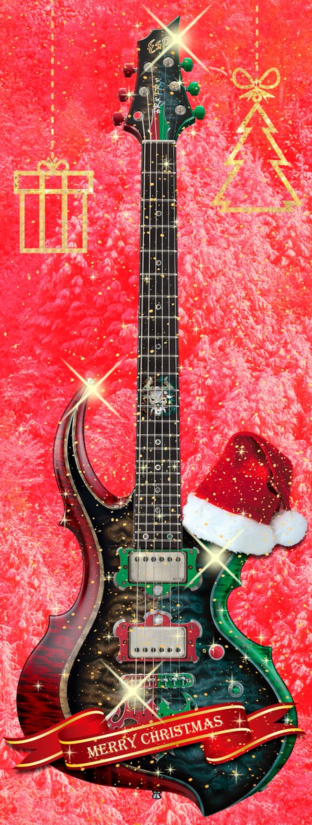 🎄🕯Happy Merry Christmas‼️🕯⛄️

🎅🎁🎸😜🤘🏽

#espguitars #frx #customguitars