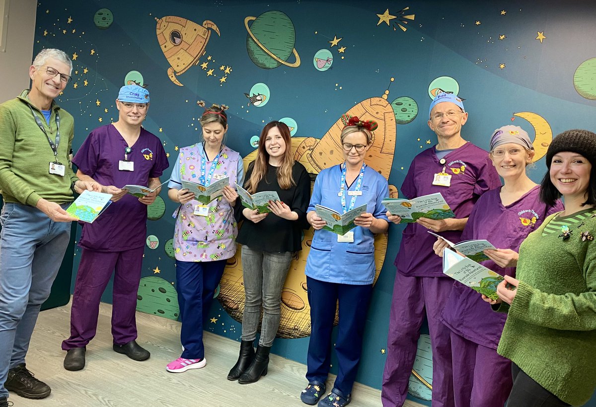 Children visiting the Children’s Theatre Suite, Ninewells Hospital will now be offered a fun play book full of puzzles &amp; games (based on my ward artwork) to help distract from any anxious feelings. 🩵

<a href="/archietayside/">The Archie Foundation - Tayside</a> funded 1,500 books to be gifted to children. Thank you! #Dundee