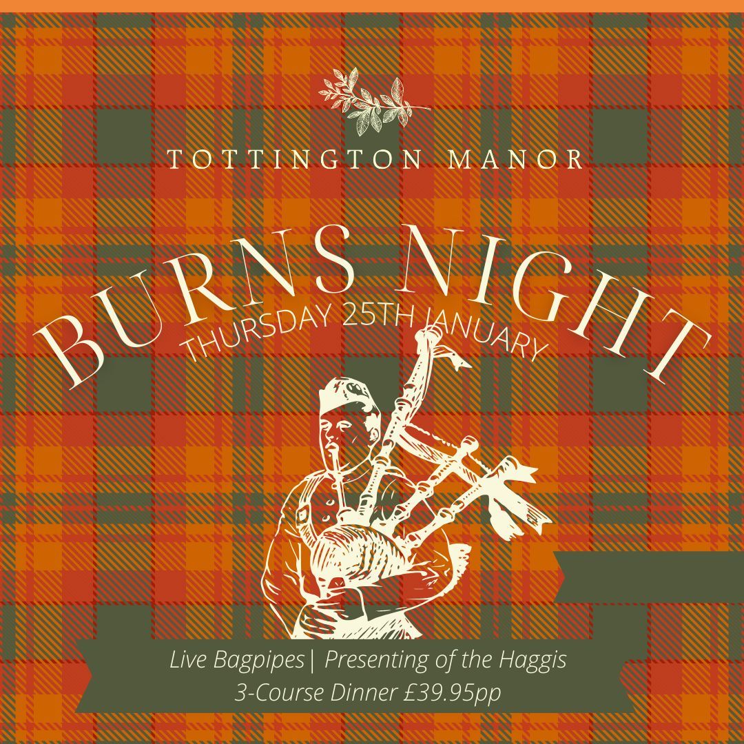 Plan this in for after Christmas & have something to look forward to in January! Tottington Manor are hosting a traditional Burns Night Celebration with the reading, ceremony & of course a wee dram to toast the evening so book now: bit.ly/3RvUsgs #Sussex #BurnsNight