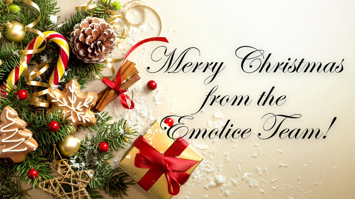 And a happy New Year! 

Our offices are closed from 23rd Dec - 2nd Jan. 

We've got lots in store for 2024, watch this space! 

Merry Christmas everyone from all of us at Emolice! 🎄🎉😁