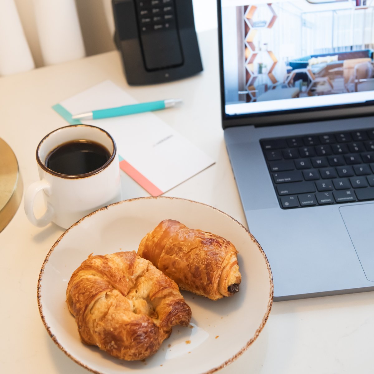 Squeezing in a bit of work before the holiday weekend? We have you covered with wifi, coffee, and pastries! Room service is here for YOU!