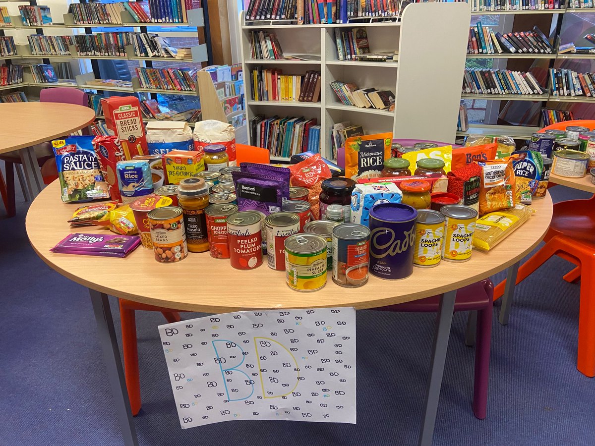 Well done to S6 for collecting in donations for the local food bank! 1000 house points have been awarded to the house group with the most items. Congratulations to FR for winning with 81 items #s6leadership