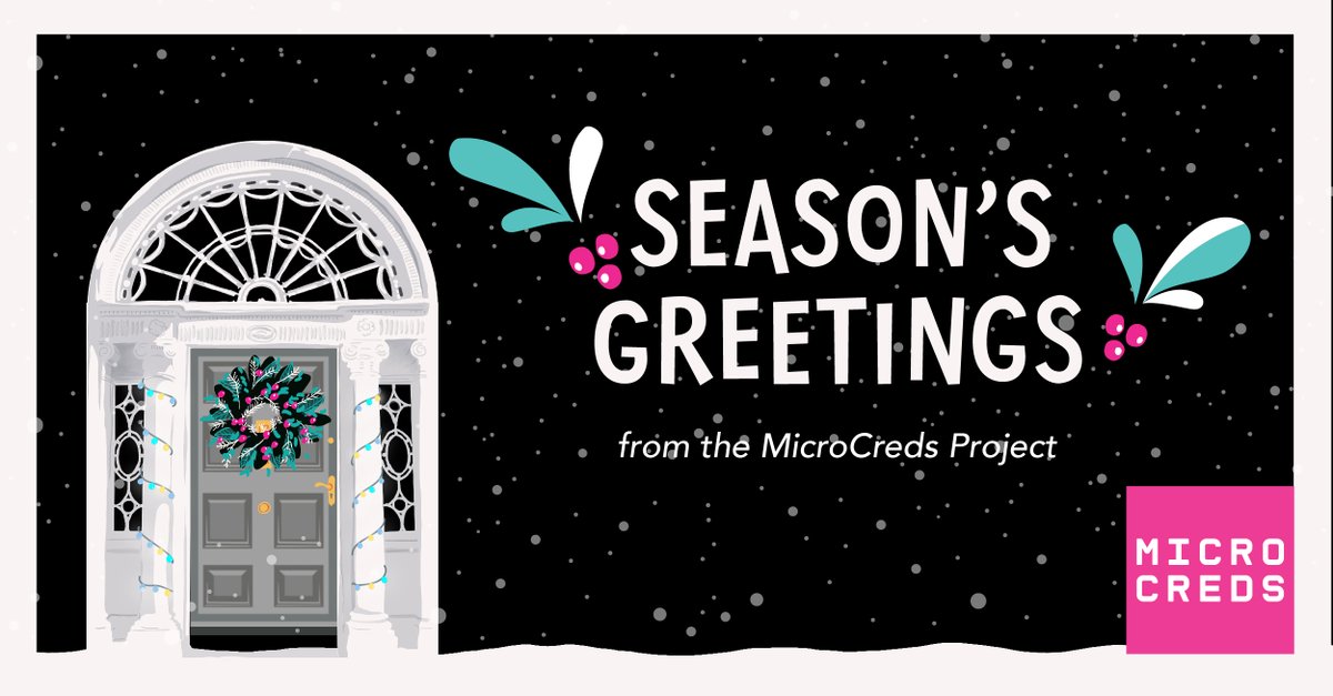 Wishing Everyone A Very Happy Christmas and New Year🎄 

As 2023 draws to a close we would like to say 'Thank You' to everyone who has helped to support the #MicroCredsIE project this year 🎄☃️🎁