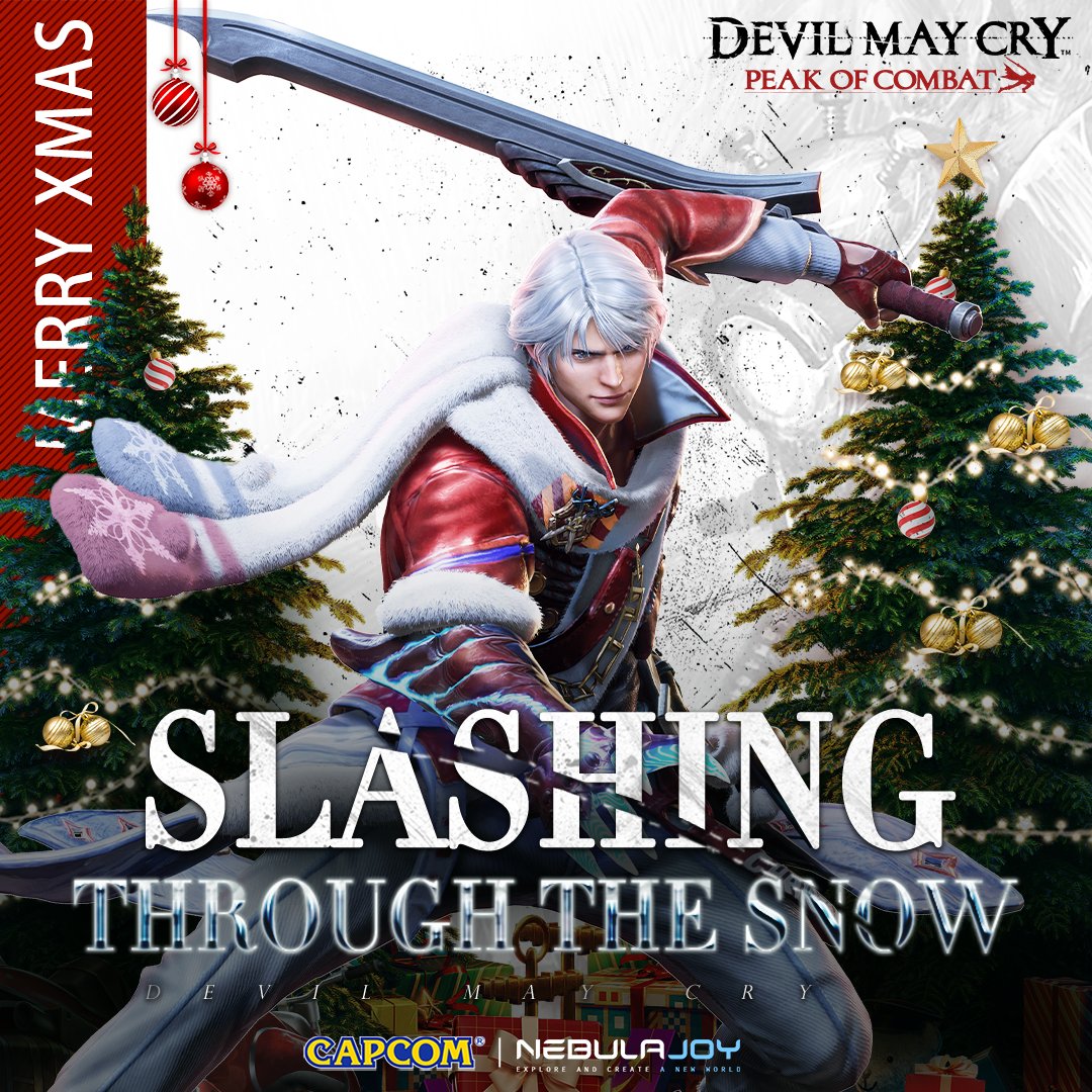 🎄Today is the perfect day to cherish and spend quality time with your loved ones!🎄
😈But stay alert as demons don't have holidays!😈

#DevilMayCryPeakofCombat is [Releasing on January 10, 2024]
🌎Pre-register: dmc.nbjoy.com/reg-en
#DevilMayCry #Capcom #xmax #merrychristmas