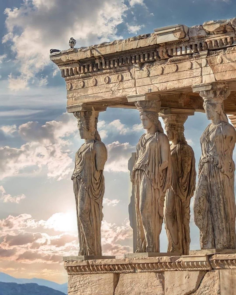 Caryatids on the Erechtheion. 

Athens Greece 🇬🇷 

#AncientGreece #Athens #acropolis