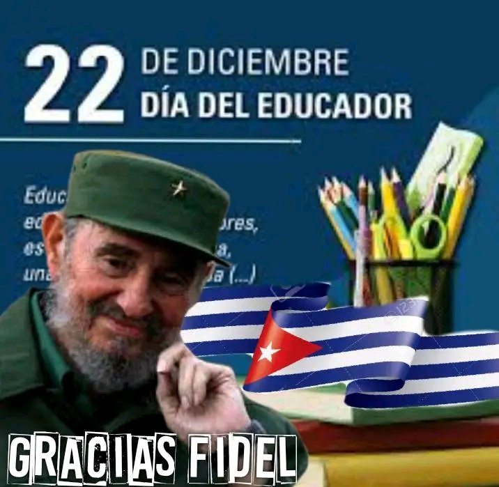 @LogVanguardia Gracias #FidelPorSiempre por la Educación que tenemos, por tus enseñanzas, eres y serás , nuestro más importante Profesor ❤️🇨🇺