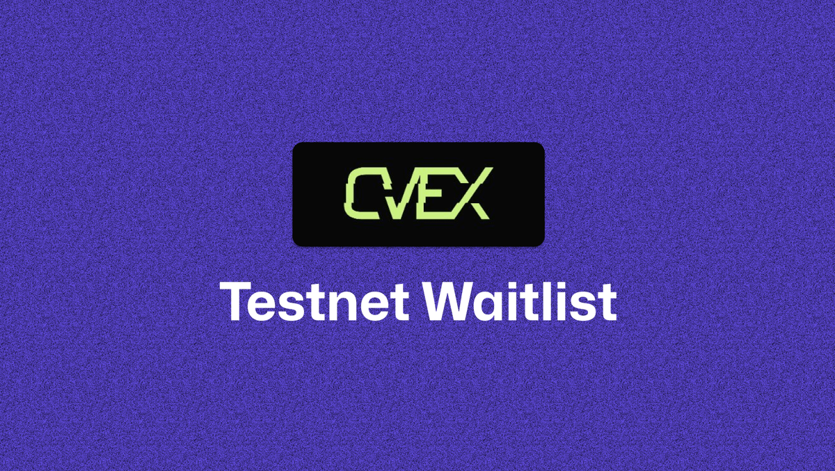 Crypto Valley Exchange testnet waitlist. @cv_exchange is the first on-chain  futures and options trading hub with VaR portfolio management, offering up  to 1155x leverage. → The testnet will go live soon, you