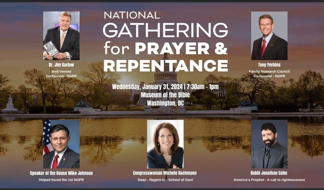#America 🚨 Christian Dominionist Speaker Mike Johnson now confirmed to speak at National Gathering for Prayer & Repentance 1/31 event which he founded w/ #NAR Apostle Jim G*rlow #Resist #Democracy #StrongerTogether