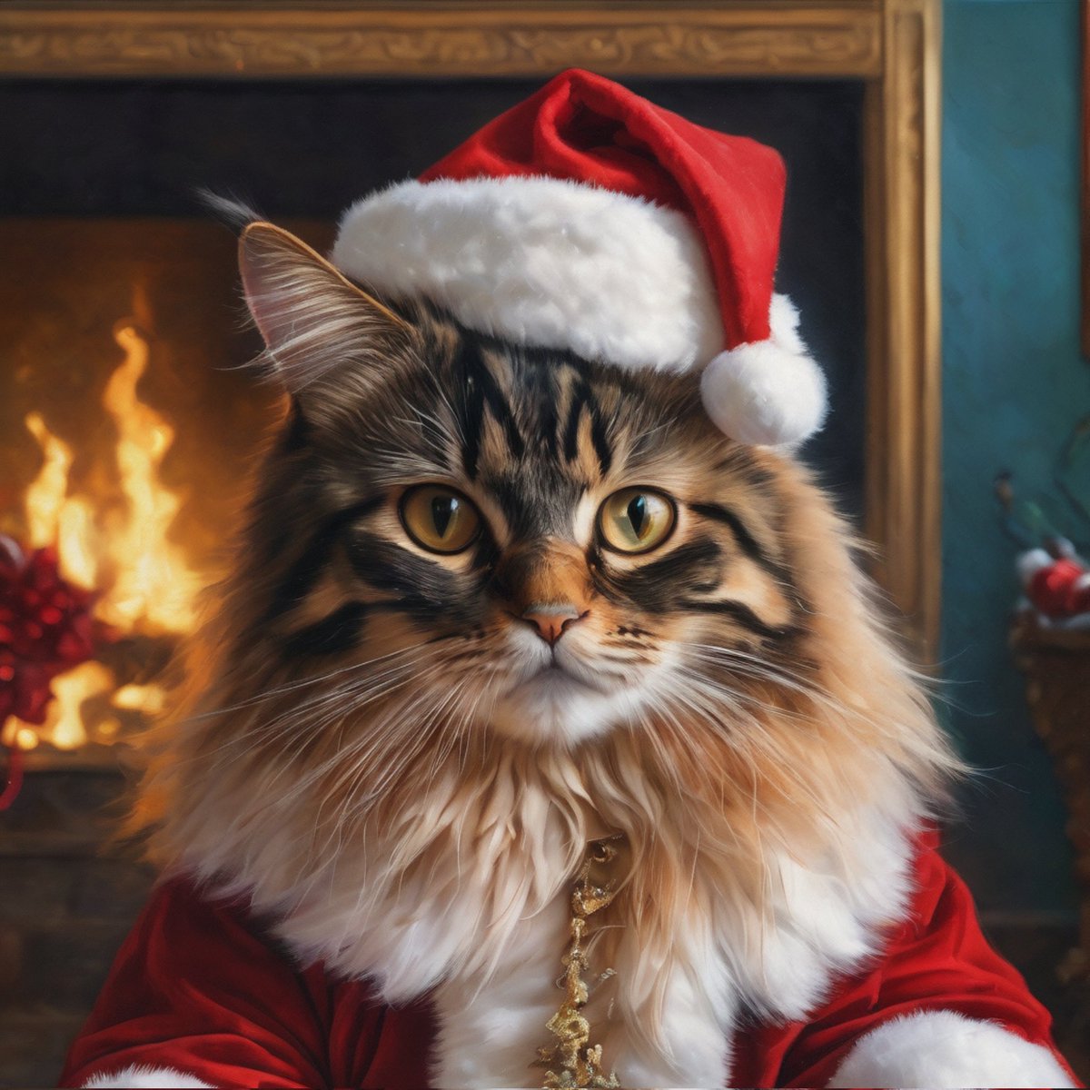 You mess with Santa Claus, and you get Santa Claws!!!😼
#SantaClaus #SantaClaws #Christmastail #christmastime #Christmas2023 #christmascat
#christmaskitty