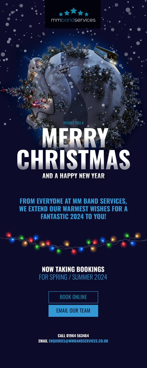 Wishing you all a Merry Christmas and a Happy New Year! 🥳 🥁 🎊 🎁 🎅 🎸 🌲 🥂 🎉 🎀 🎆 🎶 

#christmas #newyear #celebrate #partyseason #newstarts #tourbus #sleeperbus #luxurybus #luxurytravel #tourmanager #roadmanager #artist #musicindustry #logistics #planning