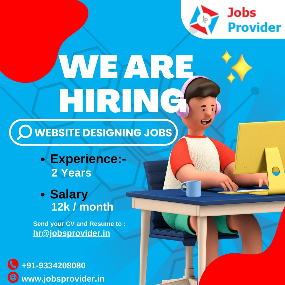 jobsproviderptn's tweet image. Unleash your creativity in Patna! Exciting opportunity alert: Website Designing job vacancy at Jobs Provider. Join our team and craft digital.
jobsprovider.in
#Webdesigningjobs #webdesignjob #websitedesign #patnajobs #JobsProvider #jobsearching #latestvacancy #hiringjobs