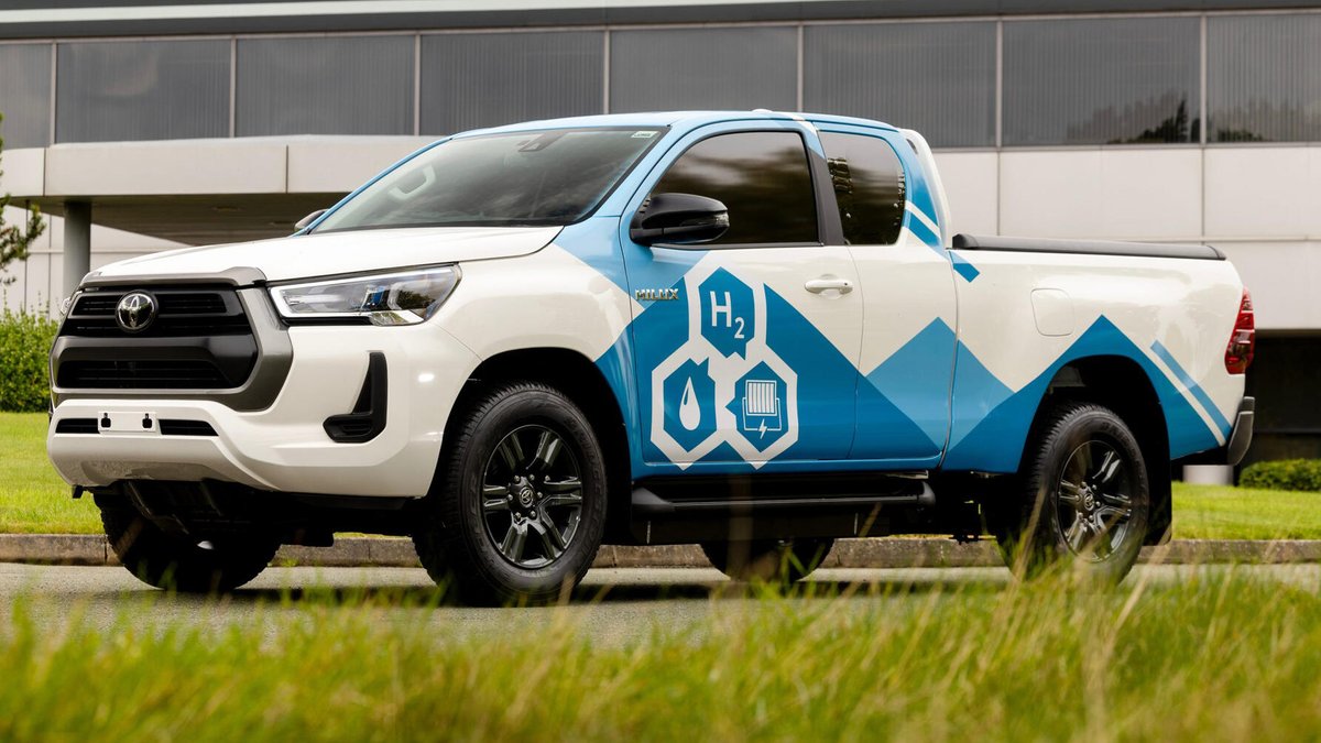 🚙🔮 Toyota's paving the way with hybrids, EVs, and hydrogen. What's next for the legendary Hilux? Could an EV version rival Tesla Cybertruck, Rivian R1T, or Ford F-150 Lightning?