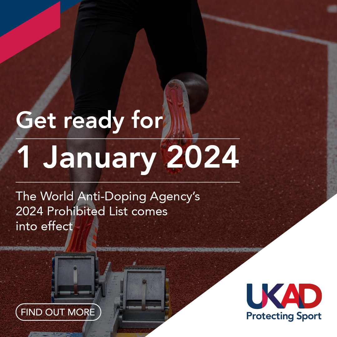 🚨| Reminder: The 2024 Prohibited List comes into effect on 1 January. Athletes and support personnel can learn about the upcoming 2024 Prohibited List through UKAD's Clean Sport Hub. Stay on top of your education here! 👇 brnw.ch/21wFxOt #CleanSport #Education