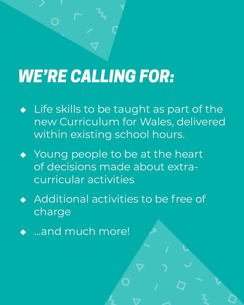 WelshYouthParl's tweet photo. We heard from more than 1,500 young people about the length of the school day and extra curricular activities 📣 

You can find a full list of our recommendations in our report 📜 https://t.co/vwG78dgVwU