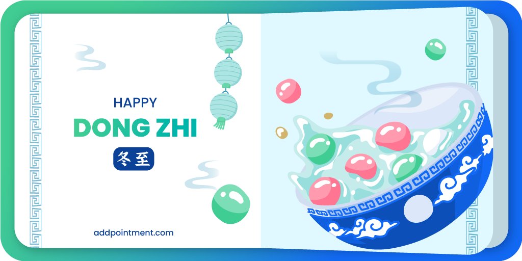 apptsoftware's tweet image. The Dongzhi Festival is the one of the most important festivals celebrated by the Chinese and other East Asians. Some Chinese Families believe that the Festival is more important than the CNY and this is where family reunions happen.#dongzhi #WinterSolstice #reunion #addpointment