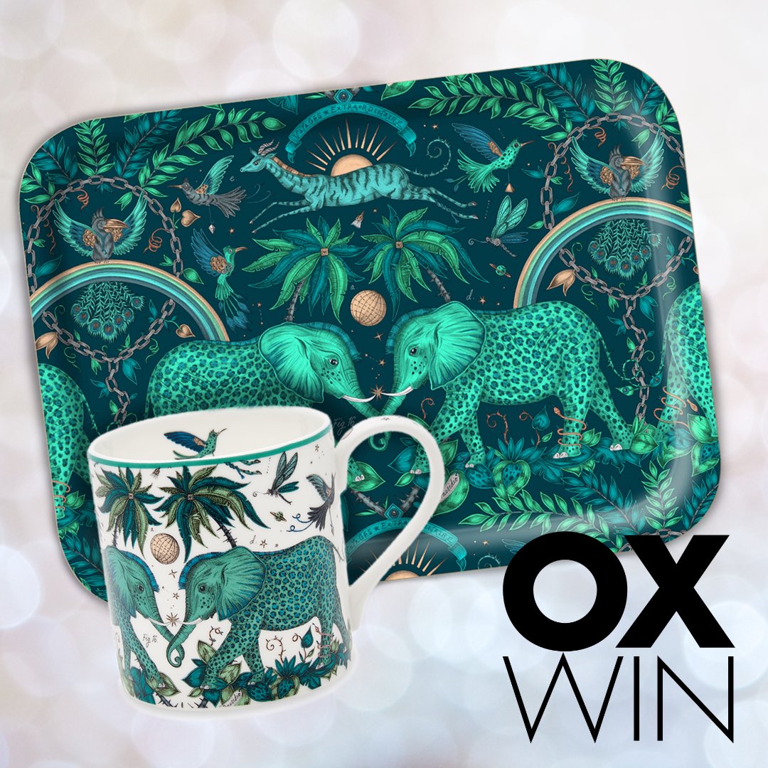 WIN! Emma J Shipley Tea for One Set Tea for One Includes a bone china (dishwasher-safe) mug with a matching tray which has been handcrafted from birch wood in Öland, Sweden. Click to win: oxmag.co.uk/competitions/