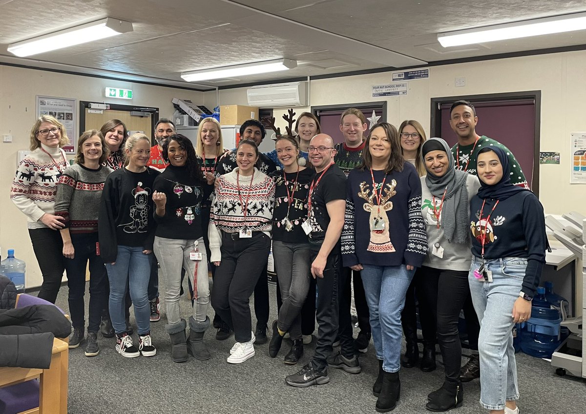 Christmas jumper day for @Bham_Childrens 🎄🎉