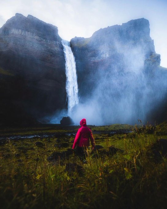 Haífoss Waterfall In Iceland 🇮🇸