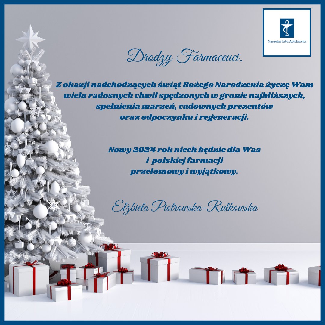 Życzenia od prezes NRA <a href="/ElbietaPiotrow5/">Elżbieta Piotrowska-Rutkowska</a> 🎄🎄🎄