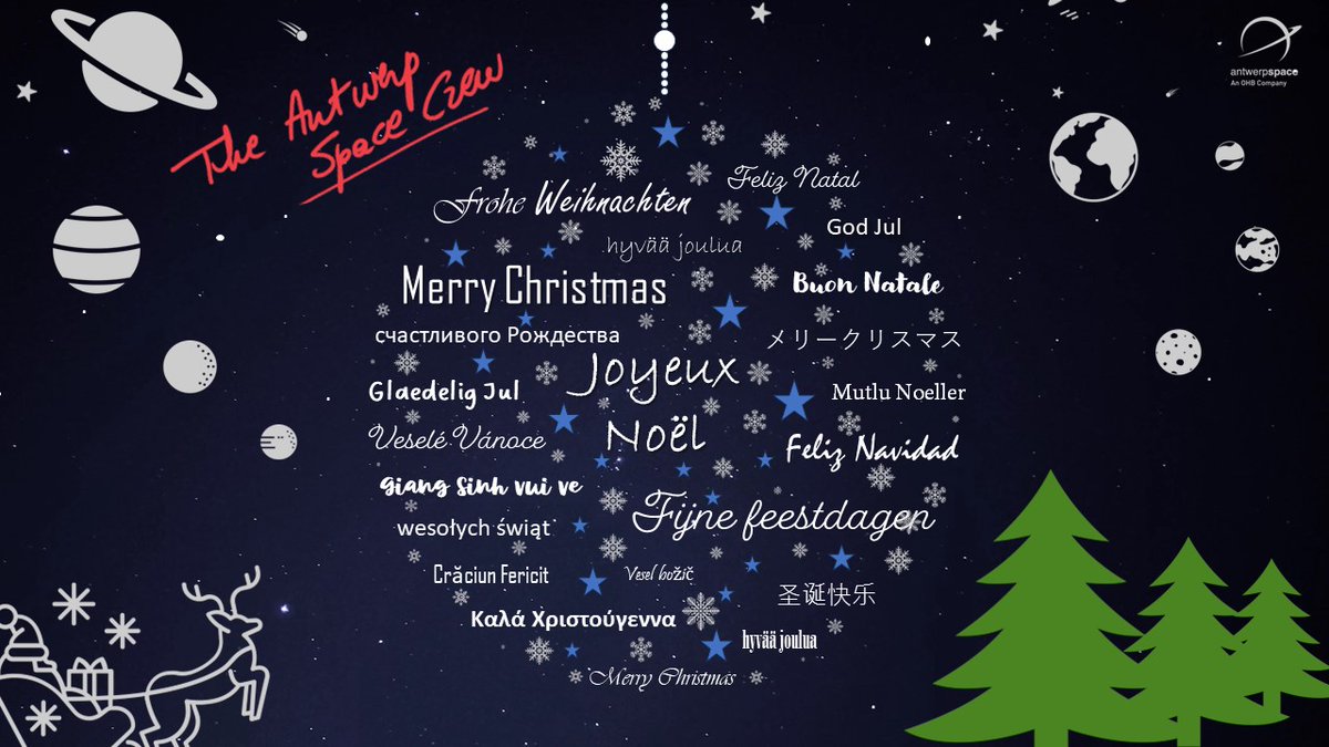 Antwerp Space (@antwerpspace) on Twitter photo The <a href="/AntwerpSpace/">Antwerp Space</a> crew wishes you a merry Christmas 🎅 & happy New Year🚀. A cozy festive season with your family and friends to recharge your batteries. The <a href="/AntwerpSpace/">Antwerp Space</a> crew wishes you a merry Christmas 🎅 & happy New Year🚀. A cozy festive season with your family and friends to recharge your batteries.