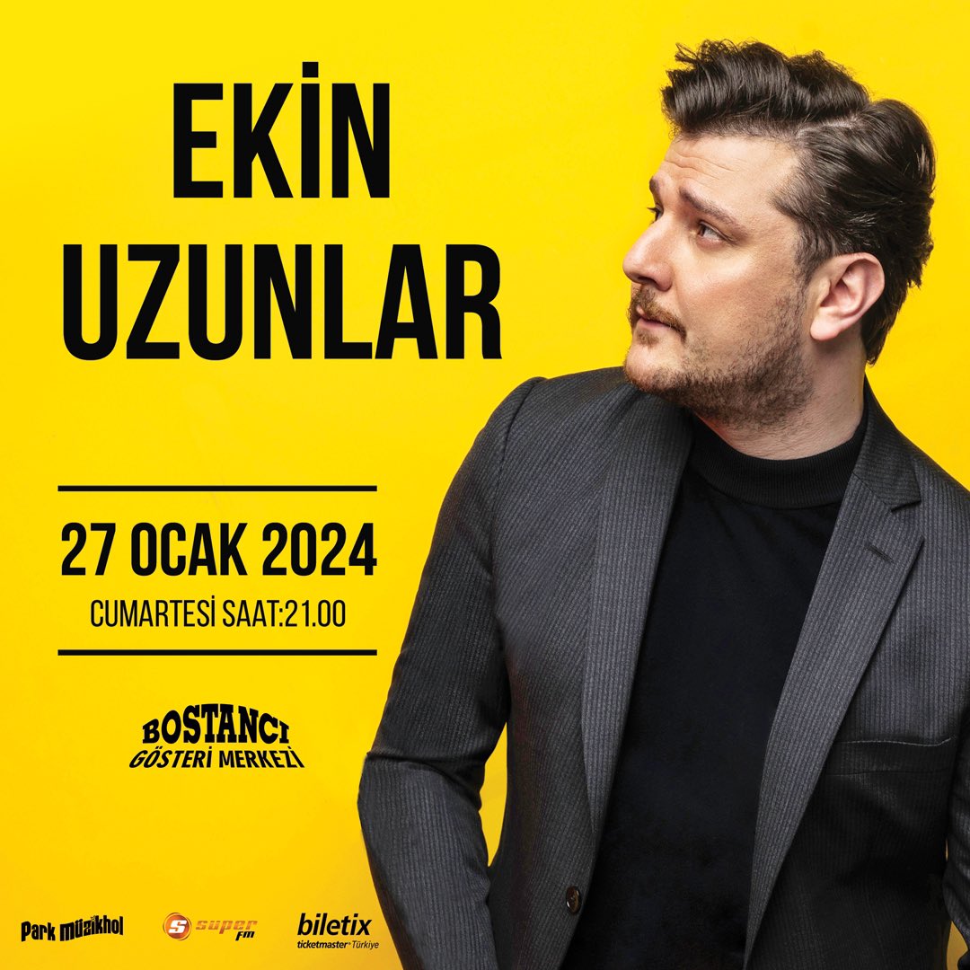 BGM (@bgmonline) on Twitter photo 27 Ocak Cumartesi akşamı Bostancı Gösteri Merkezi'nde saat 21:00'da Ekin Uzunlar'ın müziğiyle coşkuya katılın. Harika bir geceye hazır olun! Biletler Biletix'de ve Bostancı Gösteri Merkezi Gişelerinde.
Konser Linki 👉 biletix.com/performance/3B…
.
.
.
 #EkinUzunlarKonseri #Müzik 27 Ocak Cumartesi akşamı Bostancı Gösteri Merkezi'nde saat 21:00'da Ekin Uzunlar'ın müziğiyle coşkuya katılın. Harika bir geceye hazır olun! Biletler Biletix'de ve Bostancı Gösteri Merkezi Gişelerinde.
Konser Linki 👉 biletix.com/performance/3B…
.
.
.
 #EkinUzunlarKonseri #Müzik