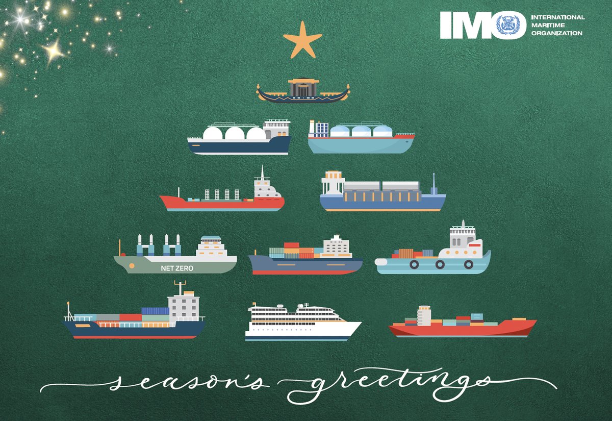 Happy Holidays from the IMO! As we bid farewell to 2023, we reflect on the victories like the landmark IMO Strategy for cutting global shipping emissions, but acknowledge the challenges ahead. May 2024 bring peace and a greener, more sustainable and decarbonized future.