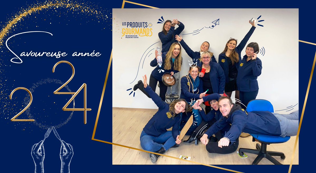 💫Toute l'équipe des Produits Gourmands BFC se rassemble pour vous souhaiter 𝘂𝗻𝗲 𝘀𝗮𝘃𝗼𝘂𝗿𝗲𝘂𝘀𝗲 𝗮𝗻𝗻𝗲́𝗲 𝟮𝟬𝟮𝟰 ! 🍴 🎉

Que cette nouvelle année soit un festin de bonheur et de réussite 🥳

Merci à tous et rendez-vous tout au long de cette succulente année 😋💫