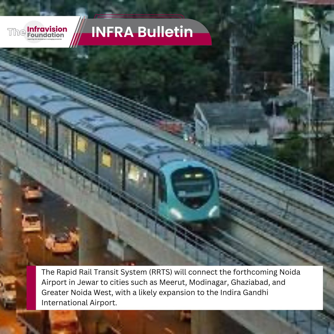 Read the #InfraBulletin for the latest news from the infra world. 

#infrastructure #IndianInfrastructure #dmrc #noidaairport #tollplaza #nationahighway #karkardooma #blueline #rrts