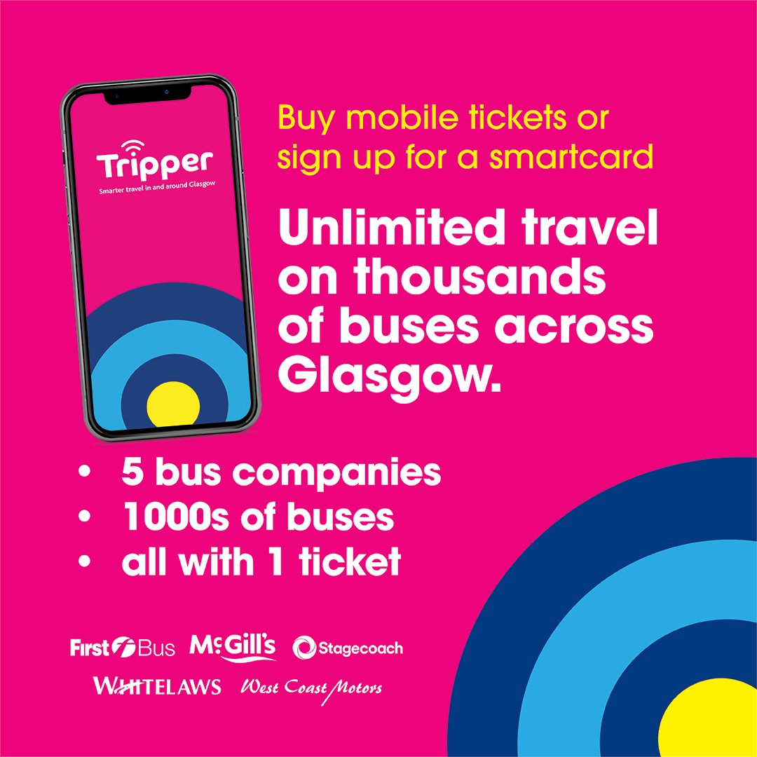 The NEW #GlasgowTripper tickets can be used on all of our Glasgow services! Getting through the city without the hassle, just got *even easier* 🥱 Read about the Glasgow Tripper here: stge.co/4atGep7