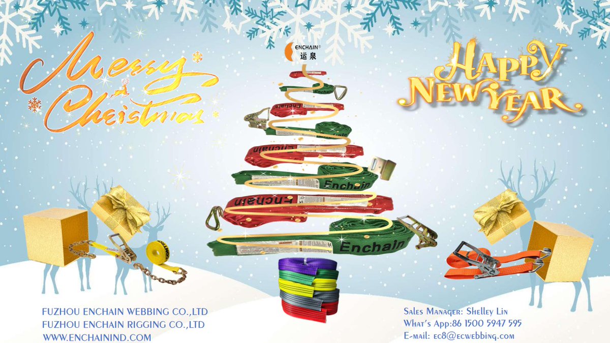We wish the happiest of holidays to all the friends of Enchain Webbing and Rigging.
Merry Christmas🎅⛄🥂🍷🍾