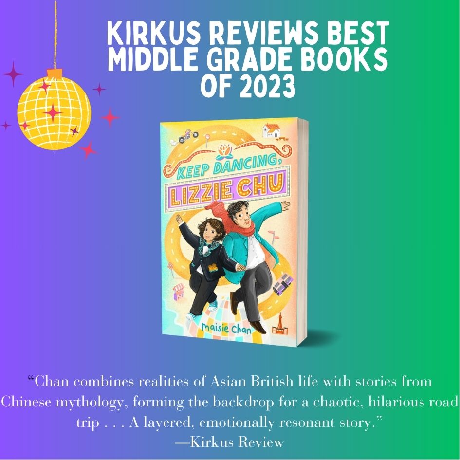 @KirkusReviews chose KEEP DANCING, LIZZIE CHU published by @abramskids as one of the BEST MIDDLE GRADE BOOKS OF 2023! 🥳 North American readers, this is the cover for that version by @NatelleQuek