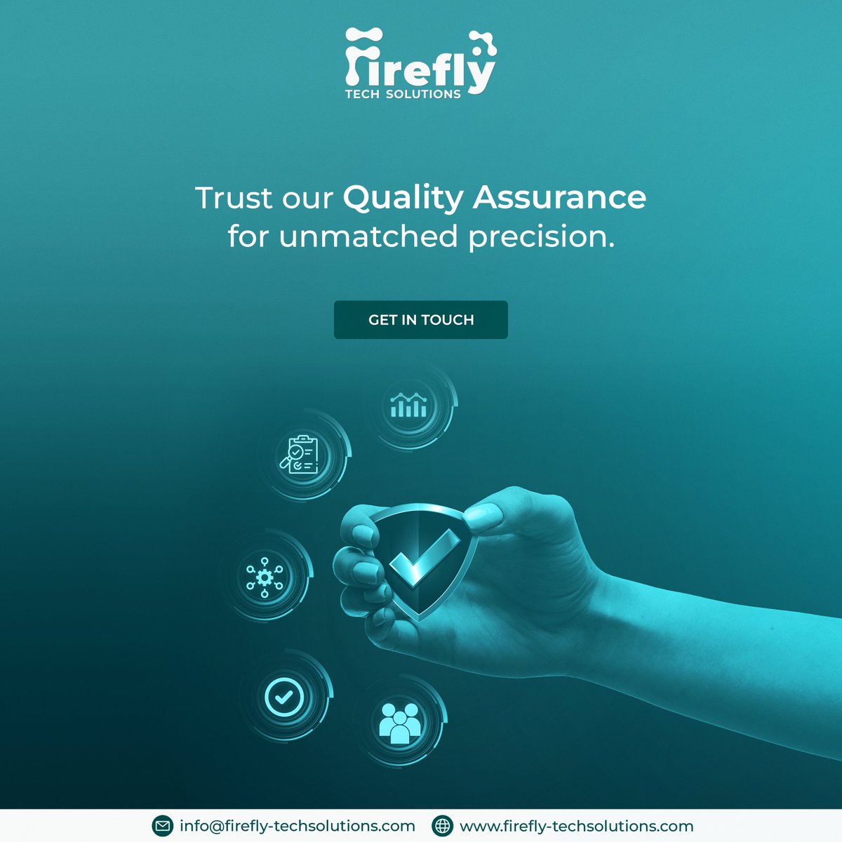 fireflytechsol's tweet image. Experience excellence with our Quality Assurance – where meticulous precision meets unrivalled standards. Trust in a commitment to perfection that transcends expectations.
Connect with us
bit.ly/3PTntSw
#QulalityAssurance #QA #Firefly #TechSolutions #QAExcellence